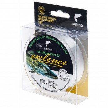 Леска монофильная SALMO DIAMOND EXELENCE FLUORO COATED Clear 150/034 Леска монофильная SALMO DIAMOND EXELENCE FLUORO COATED Clear 150/034