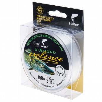 Леска монофильная SALMO DIAMOND EXELENCE FLUORO COATED Clear 150/050 Леска монофильная SALMO DIAMOND EXELENCE FLUORO COATED Clear 150/050